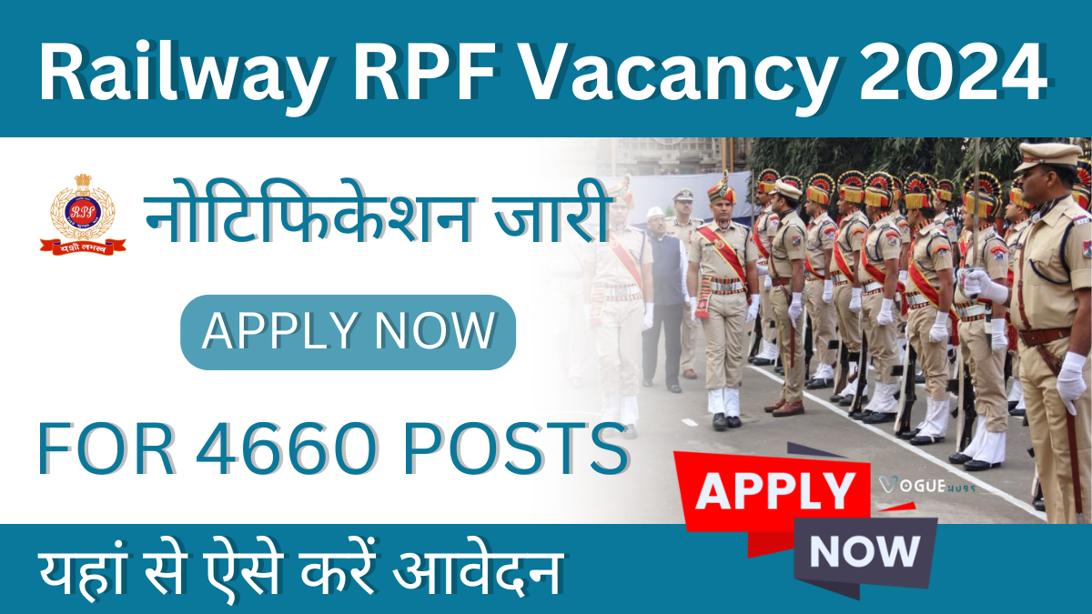 Railway RPF Job Vacancy 2024: RPF पद के लिए नोटिफिकेशन हुआ जारी, यहां से करें आवेदन