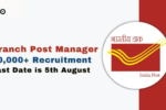 Branch Post Master Recruitment 2024 Online Apply For 40000 Posts Last Date is 5 th August 2024