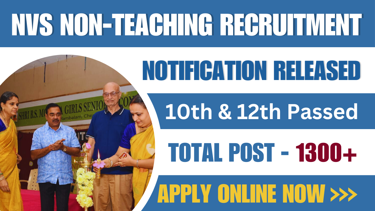 NVS Non Teaching Recruitment 2024-25