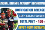 National Defence Academy Recruitment